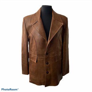 VTG Gary Gordon Out Wear Leather Coat 42